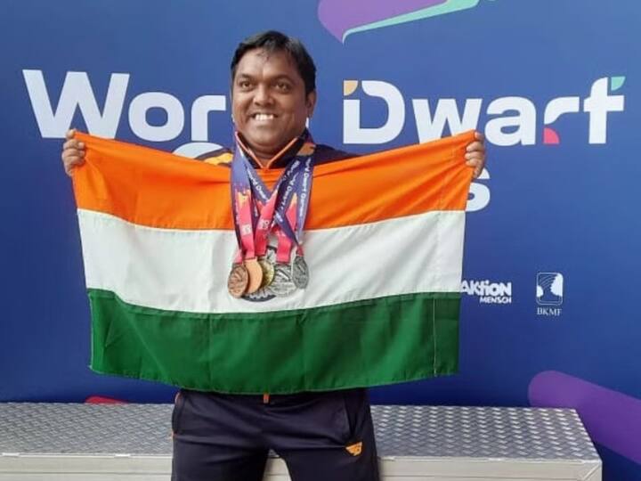 Paralympic Athlete Mark Dharmai Becomes first Indian To Win Gold At World Dwarf Games World Dwarf Games: உலக உயரம் குறைந்தவர்களுக்கான விளையாட்டு போட்டி: தங்கம்வென்ற முதல் இந்தியரானார்  மார்க் தர்மாய்