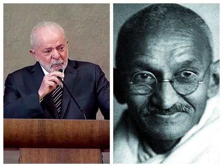 Brazil President Lula da Silva says Touched Emotionally To Pay Homage To Mahatma Gandhi Brazil President Gandhi: மகாத்மா காந்தி நினைவிடத்தில் உணர்ச்சிவசப்பட்ட பிரேசில் அதிபர்.. என்ன நடந்தது?