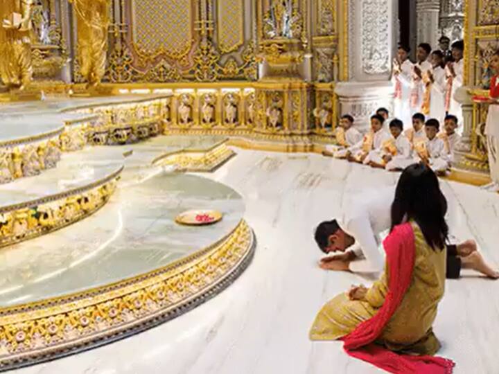 Director of Akshardham Temple, Jyotindra Dave said that Sunak performed the pooja and aarti with a lot of faith and his experience was extraordinary , as per ANI. (Photo: Akshardham Temple)