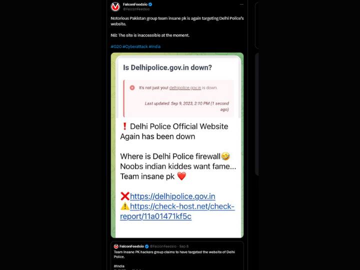 बीतें दिन करीब 30 मिनट के लिए दिल्ली पुलिस की वेबसाइट को हैकर्स ने अपने कब्जे में ले लिया था. इस दौरान वेबसाइट खोलने पर “The service is unavailable” लिखा आ रहा था. TOI की रिपोर्ट के मुताबिक, एक सीनियर अधिकारी ने वेबसाइट के हैक होने की पुष्टि की. हालांकि उन्होंने बताया कि वेबसाइट को कुछ समय में ही रिकवर कर लिया गया था और कोई बड़ी छेड़छाड़ नहीं की गई है.
