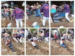 சீர்காழி அருகே பயங்கரம்... ஒரு இளைஞரை 4 பேர் கொடூரமாக தாக்கும் அதிர்ச்சி வீடியோ