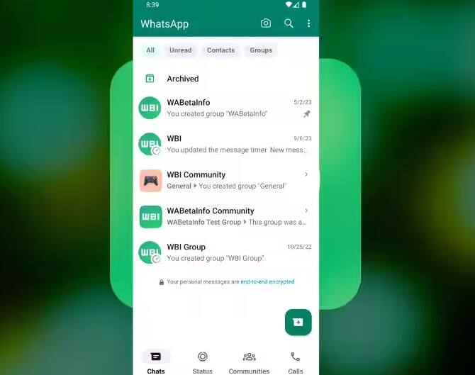વોટ્સએપ 'ફિલ્ટર ગ્રુપ ચેટ' નામના ફીચર પર કામ કરી રહ્યું છે જેની મદદથી તમે અલગ-અલગ ગ્રુપ ચેટ્સ સરળતાથી શોધી શકશો. આ અપડેટને વૉટ્સએપના અપડેટ પર નજર રાખતી વેબસાઇટ Wabetainfo દ્વારા શેર કરવામાં આવ્યું છે.
