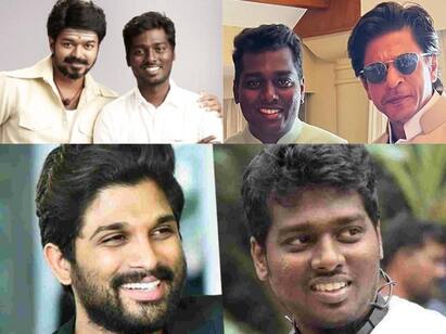 director Atlee to collaborate with telugu star Allu Arjun for his next film Atlee - Allu Arjun: தமிழ், இந்தி ஓவர்.. தெலுங்கில் அல்லு அர்ஜுடன் கைகோர்க்கும் இயக்குனர் அட்லீ..!  இது என்ன படமா இருக்கும்?