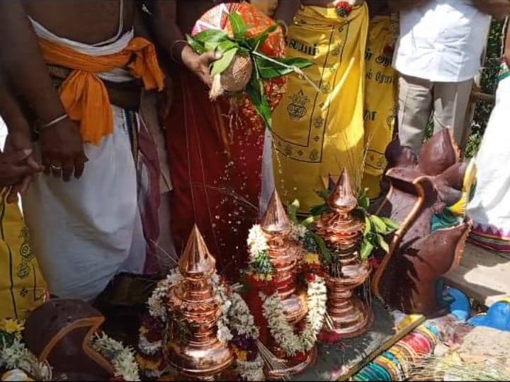 Karur Tirtha Mariamman Temple Ashta Bandana Maha Kumbabhishek festival in karur TNN கரூர் தீர்த்த மாரியம்மன் கோயில் மகா கும்பாபிஷேக விழா - திரளான பக்தர்கள் பங்கேற்பு