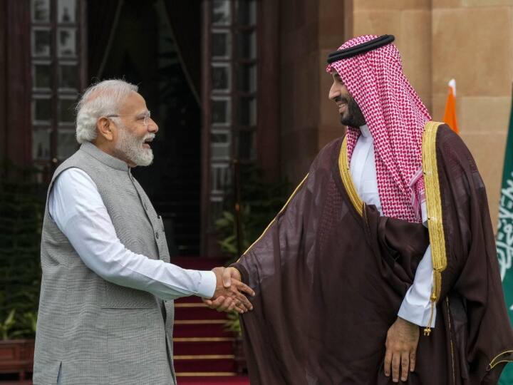 Saudi Arab Crown Prince Mohammed Bin Salman and PM Modi bilateral meeting सऊदी के क्राउन प्रिंस और पीएम मोदी के बीच द्विपक्षीय वार्ता: अहम समझौतों पर हुए हस्ताक्षर, प्रधानमंत्री बोले- साझेदारी से बढ़ेगी डिजिटल कनेक्टिविटी