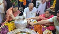 Bhimashankar Temple : भीमाशंकर मंदिरात राधाकृष्ण विखे पाटलांकडून सपत्नीक अभिषेक