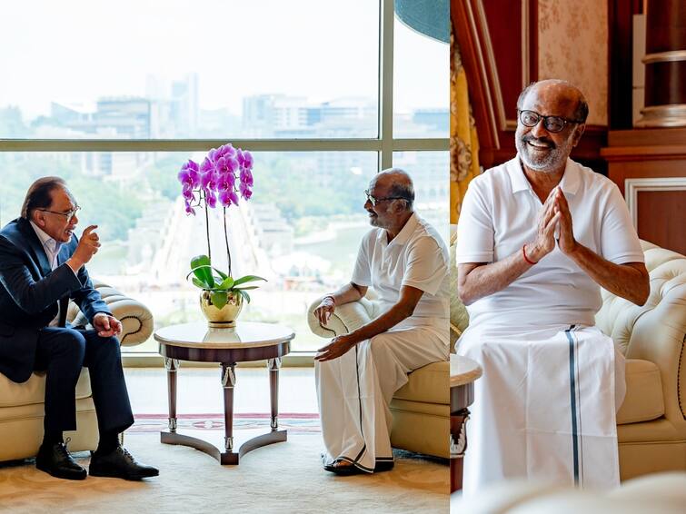 rajinikanth meets malaysian prime minister anwar ibrahim photos goes viral Rajinikanth: மலேசிய பிரதமர் அன்வர் இப்ராஹிமை சந்தித்த ரஜினிகாந்த்... வைரலாகும் வீடியோ!