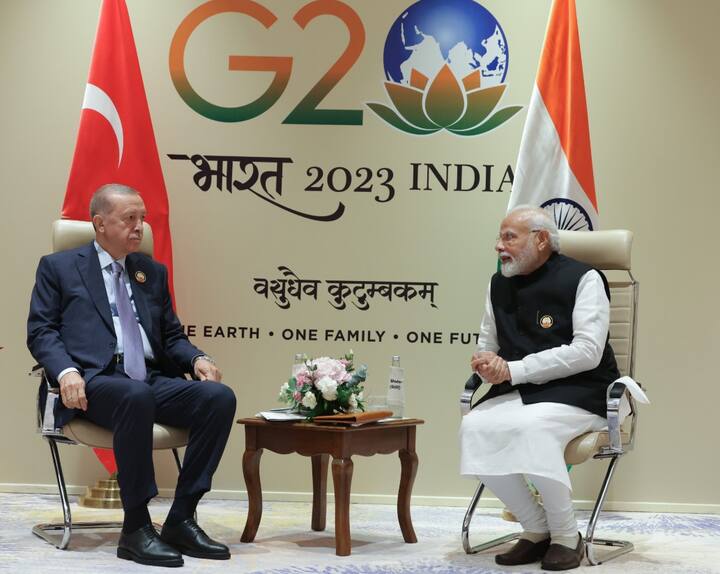 আন্তর্জাতিক সম্পর্কক্ষেত্রে তুরস্ক-ভারত সমীকরণ অত্যন্ত গুরুত্বপূর্ণ। জি-২০ শীর্ষবৈঠক উপলক্ষ্যে তুরস্কের প্রেসিডেন্টে রিসেপ তাইপ এরদোগানের সঙ্গে দ্বিপাক্ষিক শিল্প ও পরিকাঠামার লেনদেন বাড়ানো নিয়ে আলোচনা করেন প্রধানমন্ত্রী মোদি।