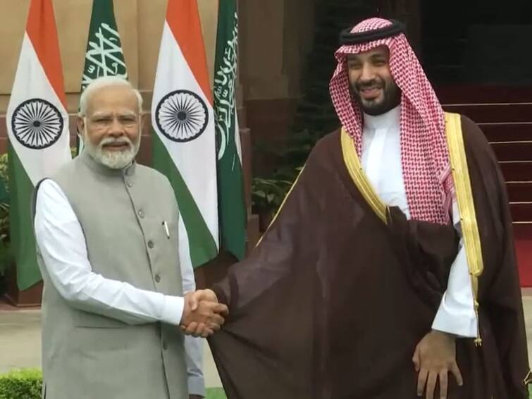 PM Modi And Saudi Arabia Crown Prince Mohammed bin Salman Hold Bilateral Talks సౌదీ యువరాజు మహమ్మద్ బిన్ సల్మాన్‌తో ప్రధాని మోదీ భేటీ, కీలక ఒప్పందాలపై సంతకాలు