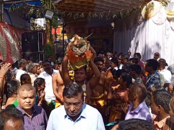 கரூர் தீர்த்த மாரியம்மன் கோயில் மகா கும்பாபிஷேக விழா - திரளான பக்தர்கள் பங்கேற்பு