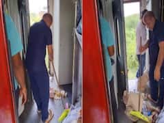 Train Cleaning Staff Throws Garbage On Tracks, Railways Promises Action After Video Goes Viral