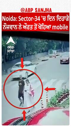 Noida: Sector-34 'ਚ ਦਿਨ ਦਿਹਾੜੇ ਨੌਜਵਾਨ ਨੇ ਔਰਤ ਤੋਂ ਖੋਹਿਆ mobile