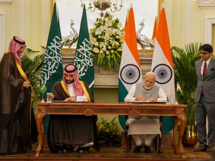 India Saudi Arab MoU Eight agreements between India Saudi Arabia know what India will get India-Saudi Arab MoU: भारत-सऊदी अरब के बीच आठ महत्वपूर्ण समझौते, जानें इससे भारत को क्या मिलेगा?