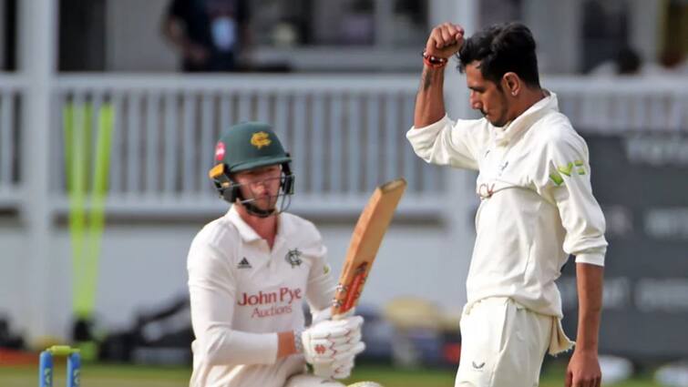 Yuzvendra Chahal County Championship debut for Kent against Nottinghamshire Division One fixture Chahal County Championship Debut: জাতীয় দল থেকে ব্রাত্য হলেও, কাউন্টি অভিষেকেই দুরন্ত পারফরম্যান্স চাহালের