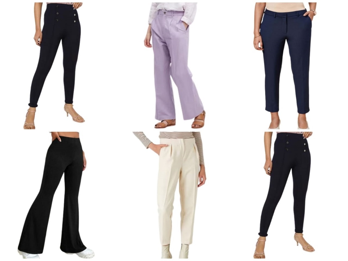 Buy DGD-Free Stretch Dress Pants Plus Size for Women Pull-on Pant Ease into  Comfort Office Pant Online at desertcartINDIA