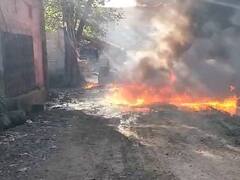 Bhiwandi Fire: तब्बल दोन तास धुमसत होती आग, भिवंडीत केमिकल गोदामाला भीषण आग, संपूर्ण गोडाऊन जळून खाक