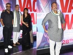 The Vaccine War के ट्रेलर लॉन्च इवेंट में बेहद सिंपल लुक में पहुंचे नाना पाटेकर, पल्लवी जोशी और विवेक अग्निहोत्री के साथ दिए पोज