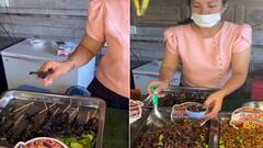 Viral Video: ਚਾਉਮੀਨ-ਮੋਮੋਜ਼ ਨਹੀਂ, ਇਸ ਦੇਸ਼ ਵਿੱਚ ਖੁੱਲ੍ਹੇਆਮ ਵਿਕ ਰਹੇ ਬਿੱਛੂ ਅਤੇ ਕਾਕਰੋਚ, ਮਜ਼ੇ ਨਾਲ ਖਾਂ ਹਹੇ ਲੋਕ