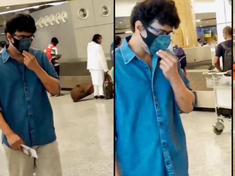 leo actor vijay spotted vijay at chennai airport fans expecting audio launch announcement Vijay: சென்னை திரும்பினார் நடிகர் விஜய்! லியோ இசை வெளியீட்டிற்கு தயாரா நண்பா...!