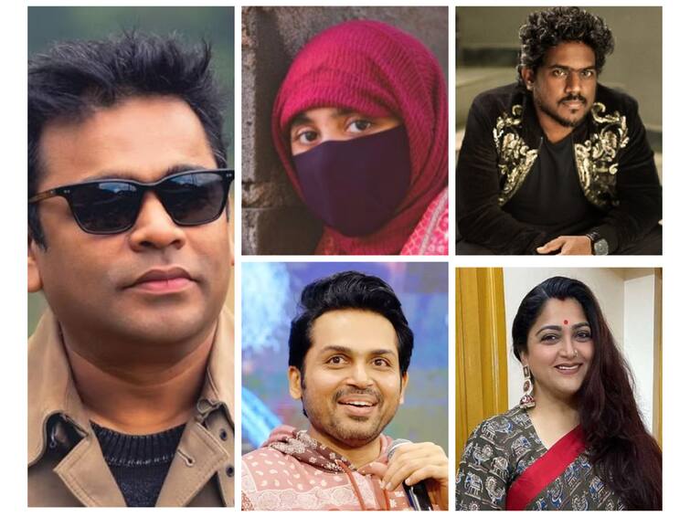 actor karthi and actress  Khushbu support ar rahman for his music concert issue AR Rahman: 'அவரை தப்பு சொல்லாதீங்க’ .. ஏ.ஆர்.ரஹ்மானுக்கு ஆதரவு தெரிவிக்கும் பிரபலங்கள்.. ரசிகர்களுக்கும் வேண்டுகோள்..!