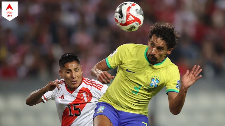 FIFA World Cup Qualifiers 2023 Marquinhos late goal helps Brazil win vs Peru know match highlights Brazil vs Peru: মারকুইনহোসের শেষ মুহূর্তের গোলে বিশ্বকাপের যোগ্যতা অর্জনকারী পর্বে পেরুকে হারাল ব্রাজ়িল