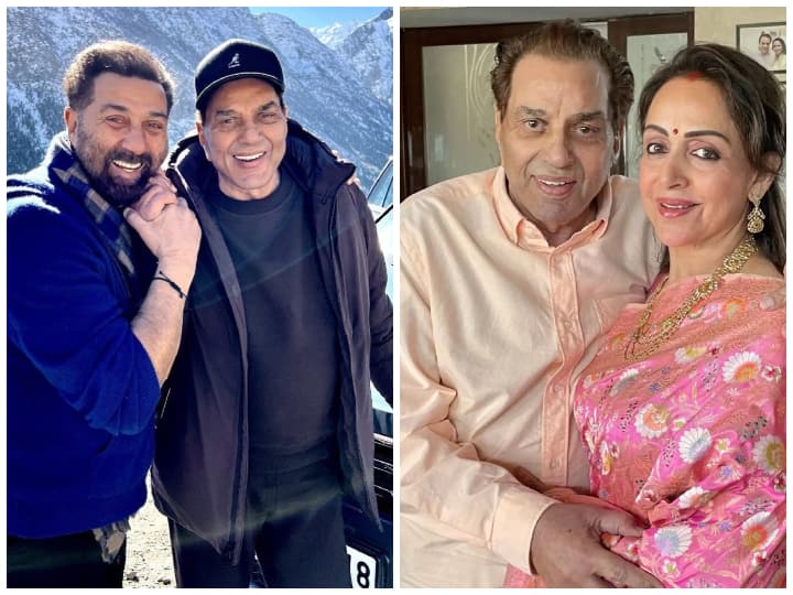 hema malini reaction on dharmendra health says he has gone to the US for routine checkup with sunny deol क्या सच में बीमार हैं Dharmendra? पापा को लेकर विदेश क्यों गए हैं Sunny Deol? खुद Hema Malini ने बचाई सच्चाई