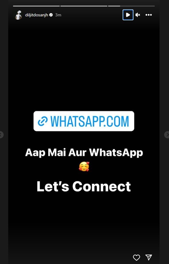 Diljit Dosanjh: ਦਿਲਜੀਤ ਦੋਸਾਂਝ ਨਾਲ WhatsApp 'ਤੇ ਜੁੜ ਸਕਣਗੇ ਫੈਨਜ਼, ਦੋਸਾਂਝਾਵਾਲੇ ਨਾਲ ਇੰਝ ਕਰ ਸਕੋਗੇ ਗੱਲਾਂ