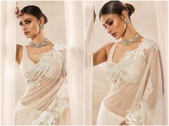 Mouni Roy Photos : వైట్ శారీలో దేవ కన్యలా మౌనీ రాయ్ - ఆ సొగసు చూశారా?
