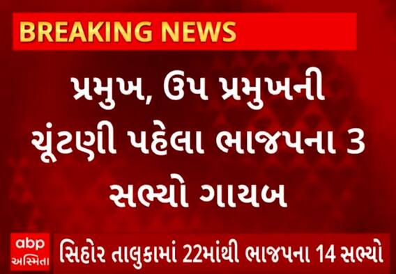 Bhavnagar | પ્રમુખ અને ઉપપ્રમુખની ચૂંટણી પહેલા જ BJPના ત્રણ સભ્યો ગાયબ, જુઓ શું છે મામલો?