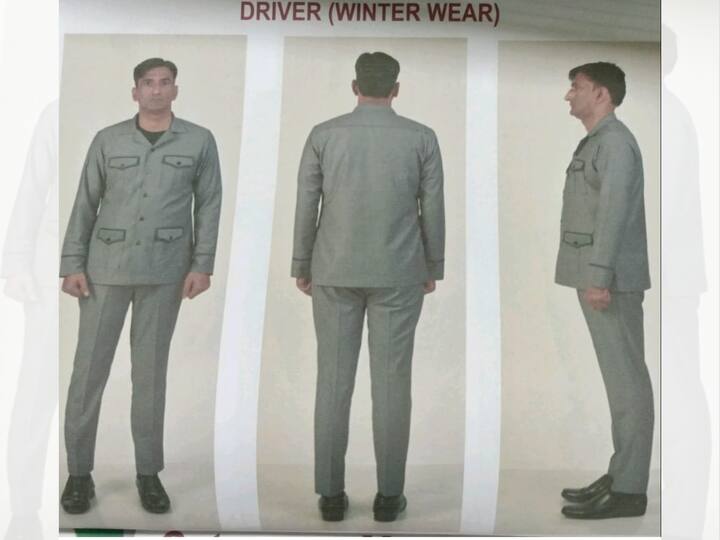 Drivers in winter will a grey safari suit that will have full-sleeves with a black inner and black shoes. Image Source: ANI