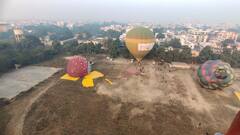 Varanasi Balloon Festival: हवा में सैर करने वाले बैलून के रोमांच का लुत्फ उठा सकेंगे पर्यटक, नियमित होगा फेस्टिवल, देखिए तस्वीरें