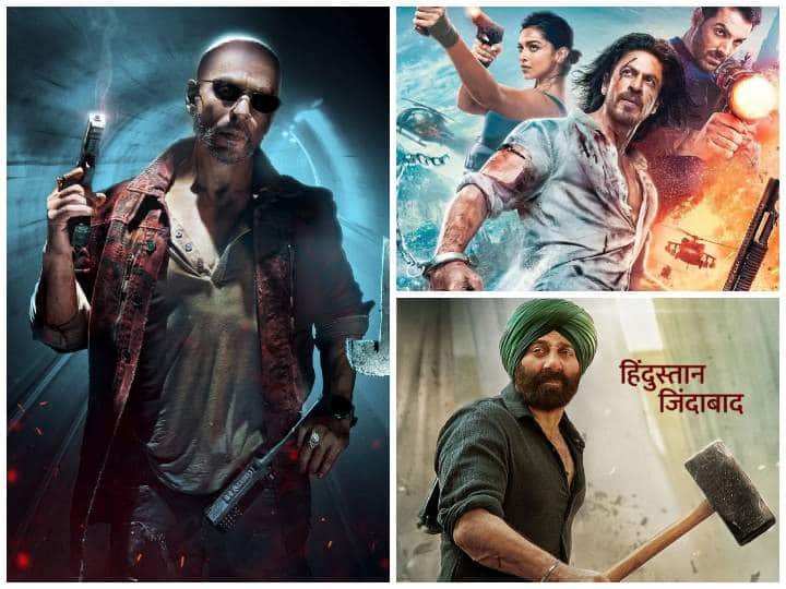 Jawan Box Office Collection Day 7 Shahrukh Khan film may earn 21.50 crore on Wednesday seventh day Pathan Gadar 2 Jawan Box Office Collection Day 7: तारा सिंह के हथौड़े ने रोका Jawan का तूफान! बुधवार को घटी कमाई, Gadar 2 से पीछे रह गई SRK की फिल्म, जानें आंकड़े