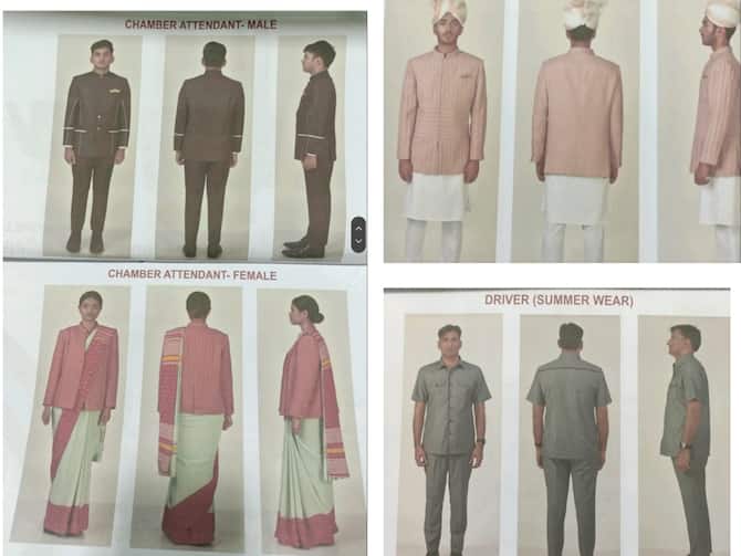 New Parliament Building Employees Uniforms Special Session Set To Take  Place In New Building See Pics