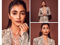 Pooja Hegde Glitters In A Shimmery Outfit As She Attends Lokmat Awards