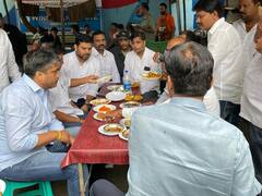Rohit Pawar In Nagpur : रोहित पवार यांनी नागपुरात घेतला तर्री पोह्यांचा आस्वाद