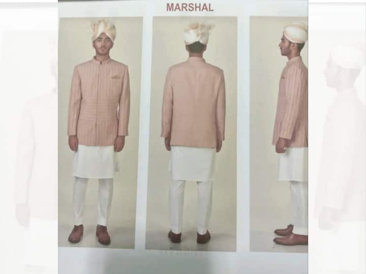 Marshals will get a more traditional look with white kurta pajama, pink waistcoat and a white turban along with brown shoes. Image Source: ANI