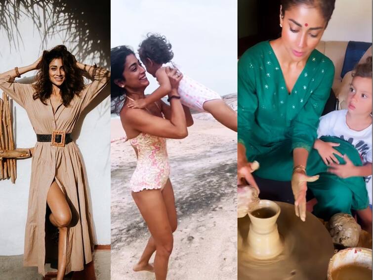 actress shriya saran shares her birthday celebration pottery class vacation photos videos Shriya Saran: 41ஆவது பிறந்தநாள்... மகள், கணவருடன் மண்பாண்ட கிளாஸ்... ஜாலி சுற்றுலா ஃபோட்டோ பகிர்ந்த ஸ்ரேயா!