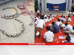 Pune News : शेकडो विद्यार्थ्यांनी चित्रकलेतून साकारले 'बाप्पा'