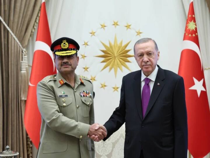 Pakistan Turkey Relation Pak army concern on india middle east coridor army chief visit turkey Pakistan Turkey Relation: भारत के मिडिल ईस्‍ट कॉरिडोर से डर गया पाकिस्तान, पाकिस्‍तानी सेना प्रमुख एर्दोगान से म‍िले, जानिए क्या हुआ दोनों के बीच बात