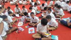 Pune News : शेकडो विद्यार्थ्यांनी चित्रकलेतून साकारले 'बाप्पा'