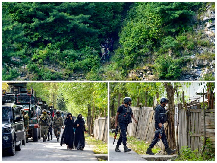 Fresh firing erupted in J&K's Anantnag district on Thursday where three security officers were killed in an encounter a day earlier.