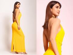 Vaani Kapoor Shines Bright In A Yellow Bodycon Dress - SEE PICS