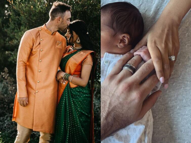 Glenn Maxwell and his wife are blessed with a baby named Logan Maverick Maxwell see pic Glenn Maxwell Became Father:తండ్రైన మ్యాక్సీ - అబ్బాయికి జన్మనిచ్చిన వినీ రామన్ - ఫోటో వైరల్