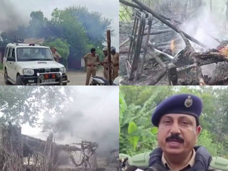 Mob Sets Houses On Fire After 3 Members Of Family Killed In UP's Kaushambi, 4 Named In FIR Angry Mob Sets Houses On Fire After 3 Members Of Family Killed In UP's Kaushambi, 4 Named In FIR