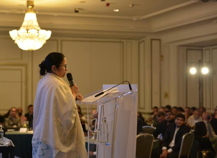 স্পেনের শিল্পপতিদের উদ্দেশে তাঁর বার্তা, 'আপনারা আমাদের আতিথেয়তার সুযোগ দিন। গণতন্ত্র আমাদের শক্তি। অনেক রাজনৈতিক দল থাকতে পারে, তবে বৈচিত্রের মধ্যে ঐক্য আছে। অনেকে মনে করেন না ঠিকই, কিন্তু বাংলা শিল্পের প্রতি যত্নশীল।'