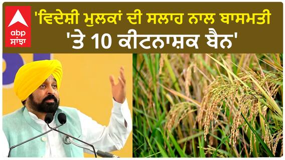 Bhagwant Mann | 'ਵਿਦੇਸ਼ੀ ਮੁਲਕਾਂ ਦੀ ਸਲਾਹ ਨਾਲ ਬਾਸਮਤੀ 'ਤੇ 10 ਕੀਟਨਾਸ਼ਕ ਬੈਨ'