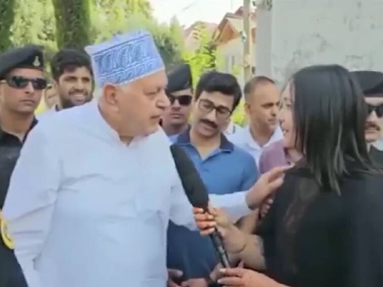 Farooq Abdullah Asking Reporter Marriage Question Viral BJP Responds Farooq Abdullah: మహిళా రిపోర్టర్‌కు ఫరూక్ అబ్దుల్లా చిలిపి ప్రశ్నలు, బీజేపీ నేతలు ఫైర్