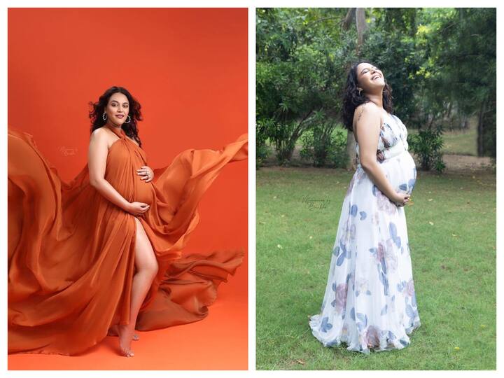 Swara Bhasker took to Instagram and shared a bunch of photos from her maternity shoot flaunting her baby bump.