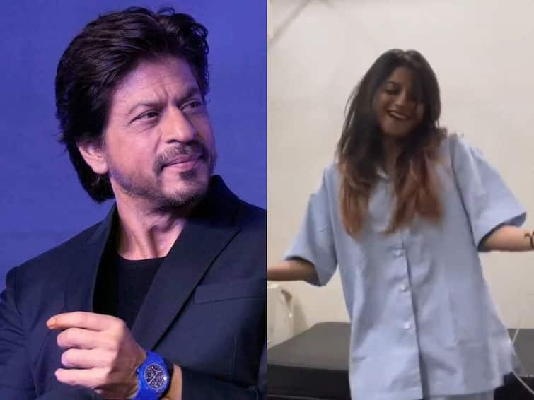 shah rukh khan reacts to patient who dances on jawan movie song chaleya Shah Rukh Khan: पेशंटनं 'जवान' मधील गाण्यावर केला डान्स; व्हिडीओ पाहून शाहरुख म्हणाला, 'हॉस्पिटलमधून बाहेर आल्यावर…'