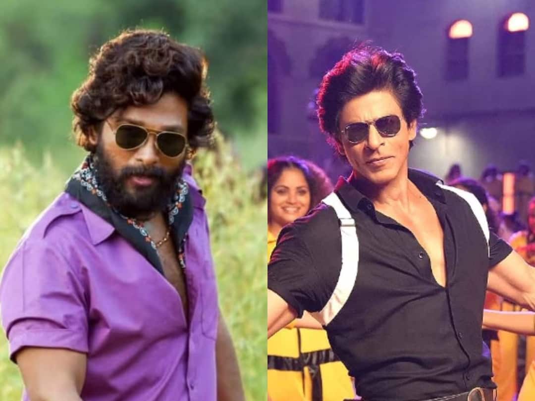 Allu Arjun praises Jawan calls it Shah Rukh Khan massiest avatar ever Jawan: 'पुष्पा'कडून 'जवान' चं तोंडभरुन कौतुक; अल्लू अर्जुनला किंग खान म्हणाला,'तुझ्याकडून शिकलो'